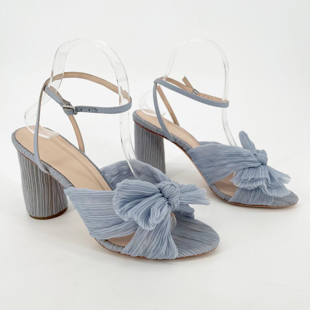 Loeffler Randall Blue Pleated Sandals